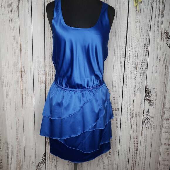 Lauren Conrad royal blue tiered Dress - Picture 1 of 9